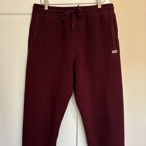 Vans Men’s comfy sweatpants Burgundy Large